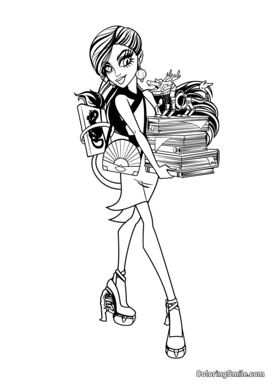 Jinifire Long y Cin - Página para Colorear