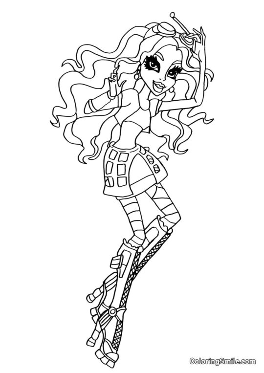 Monster High Robecca Steam - Página para Colorear