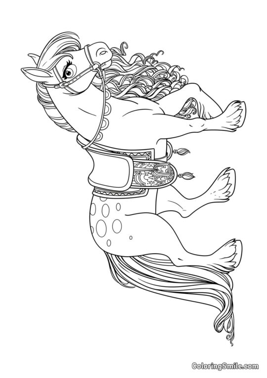 Caballo hermoso - Página para Colorear