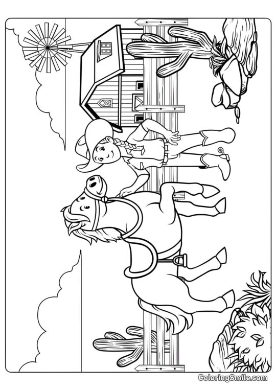 Lejano Oeste - Página para Colorear