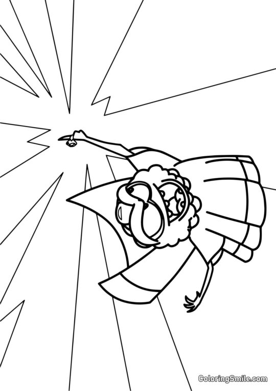 Mago Araña de Om Nom Mago Araña de Om Nom - Página para Colorear