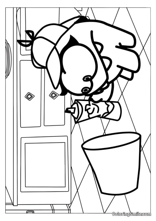 Om Nom Detective Om Nom Detective - Página para Colorear