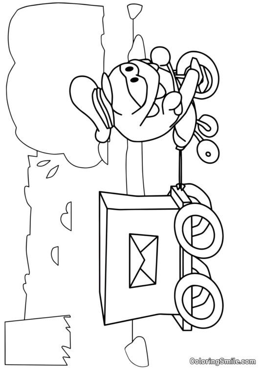 Om Nom Cartero Om Nom Cartero - Página para Colorear