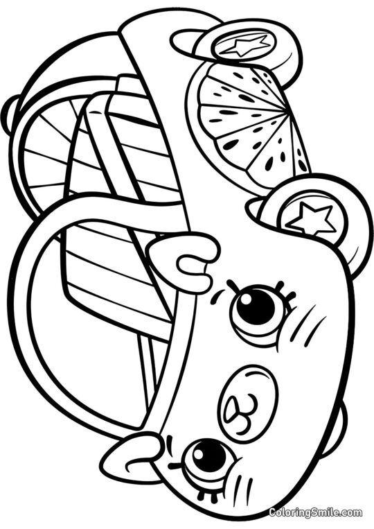Shopkins Coche de Muñeca Shopkins Coche de Muñeca - Página para Colorear