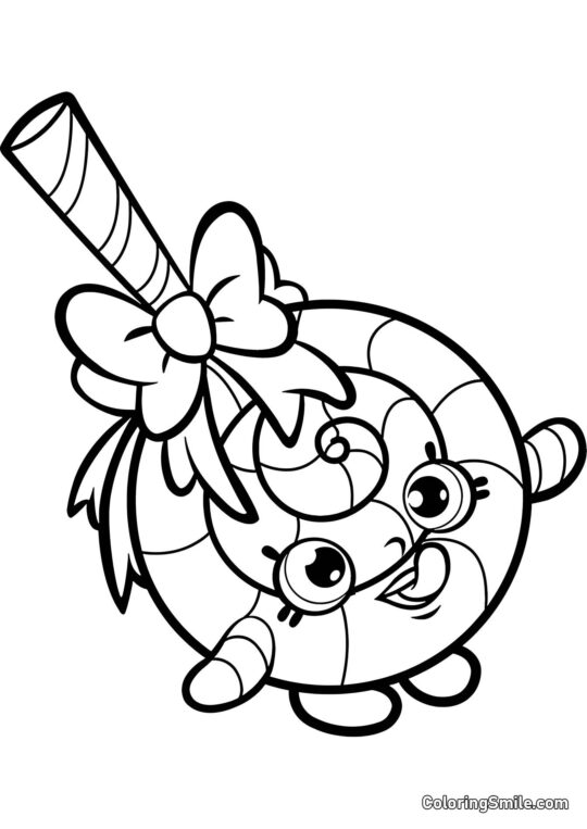 Shopkins Lolli Poppins Shopkins Lolli Poppins - Página para Colorear