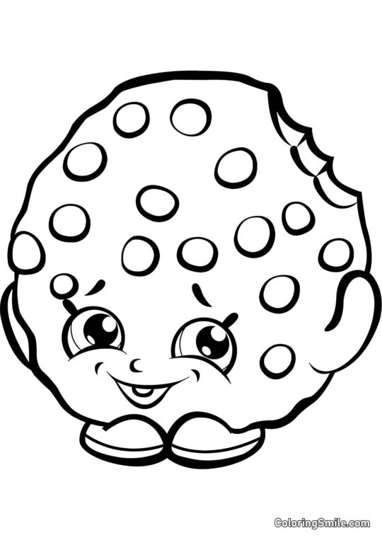 Shopkins Galleta Shopkins Galleta - Página para Colorear