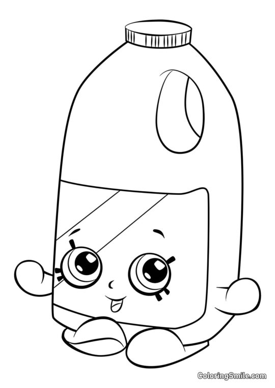 Shopkins Leche Shopkins Leche - Página para Colorear