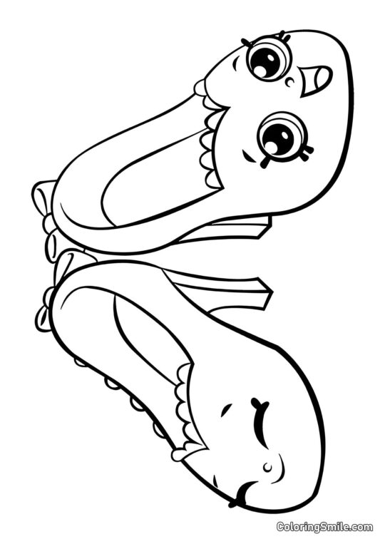 Shopkins Zapatos Shopkins Zapatos - Página para Colorear