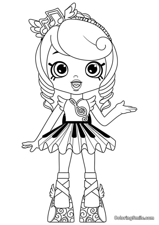 Melodine Melodine - Página para Colorear