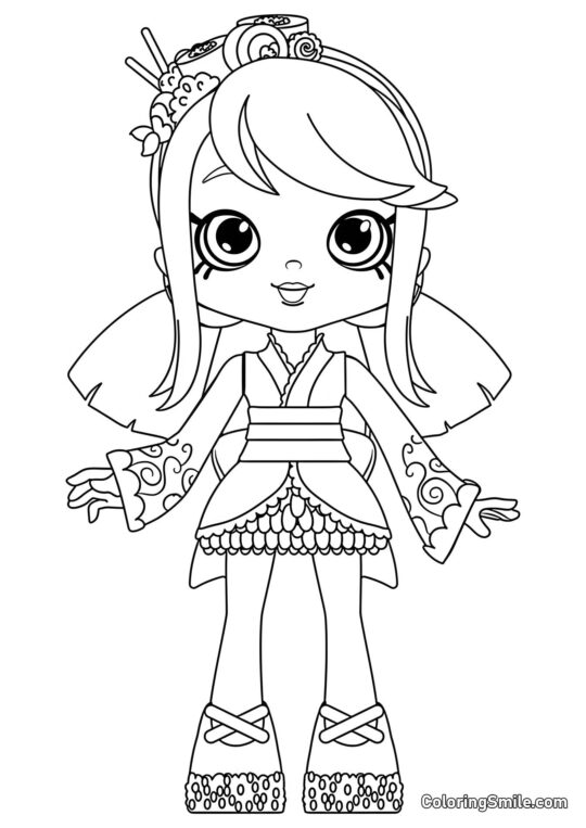 Sara Sushi Sara Sushi - Página para Colorear