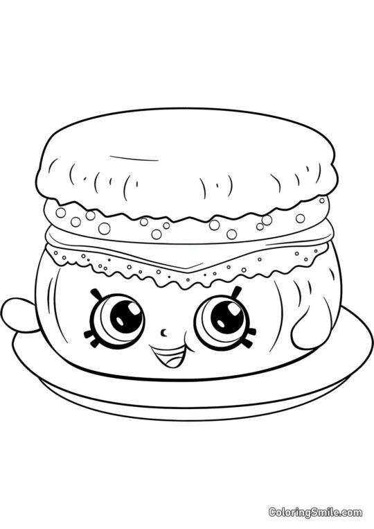 Shopkins Muffin de Desayuno Barbie Shopkins Muffin de Desayuno Barbie - Página para Colorear