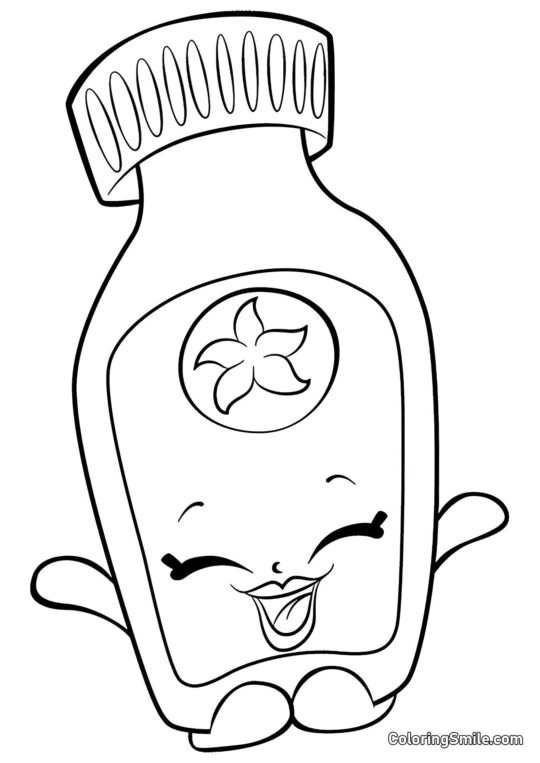 Shopkins Vicky Vainilla Shopkins Vicky Vainilla - Página para Colorear