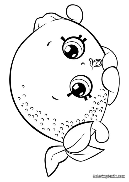 Shopkins Limón Shopkins Limón - Página para Colorear