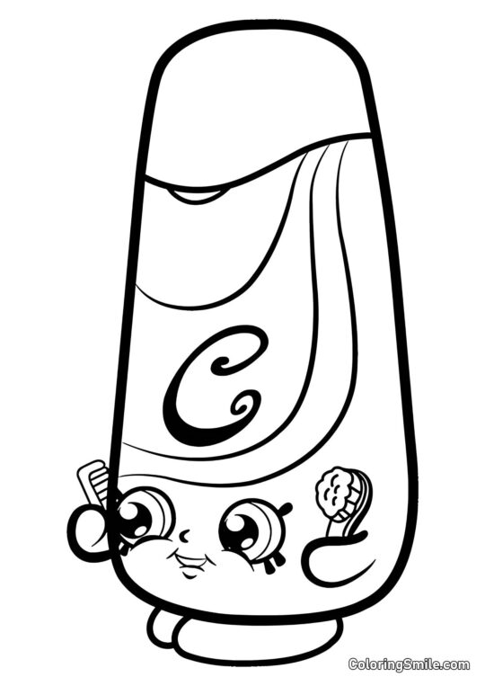 Shopkins Helado Sedoso Shopkins Helado Sedoso - Página para Colorear