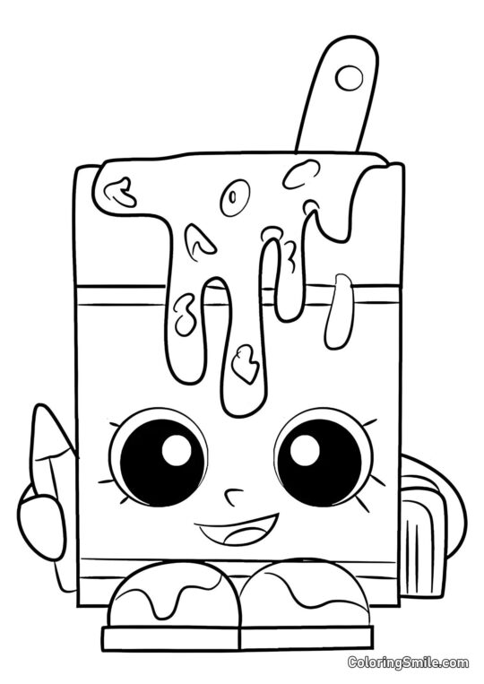 Shopkins Sopa Alpha Shopkins Sopa Alpha - Página para Colorear