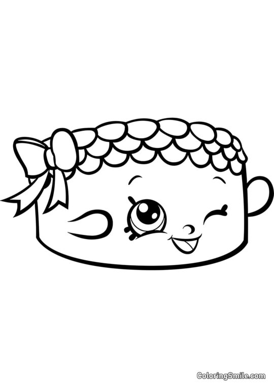 Shopkins Pastel Becky Shopkins Pastel Becky - Página para Colorear