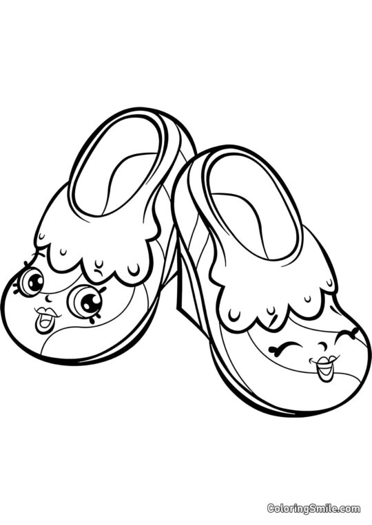Shopkins Zapatos de Hada Shopkins Zapatos de Hada - Página para Colorear