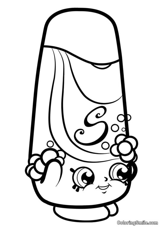 Shopkins Shampi Shopkins Shampi - Página para Colorear