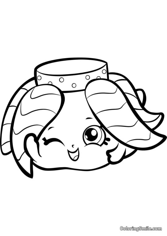 Shopkins Falda de Hada Fiona Shopkins Falda de Hada Fiona - Página para Colorear