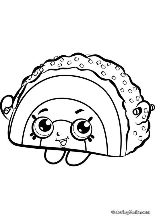 Shopkins Pastel Arcoíris Shopkins Pastel Arcoíris - Página para Colorear