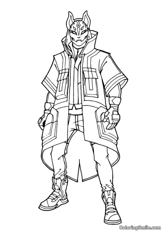 Fortnite Ronin - Página para Colorear