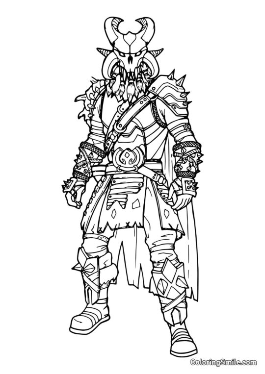 Fortnite Ragnarok - Página para Colorear