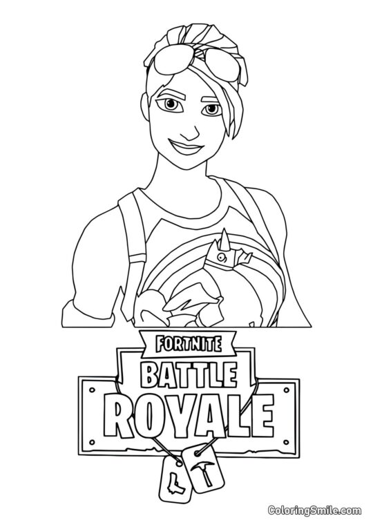 Fortnite Brite Bomber - Página para Colorear