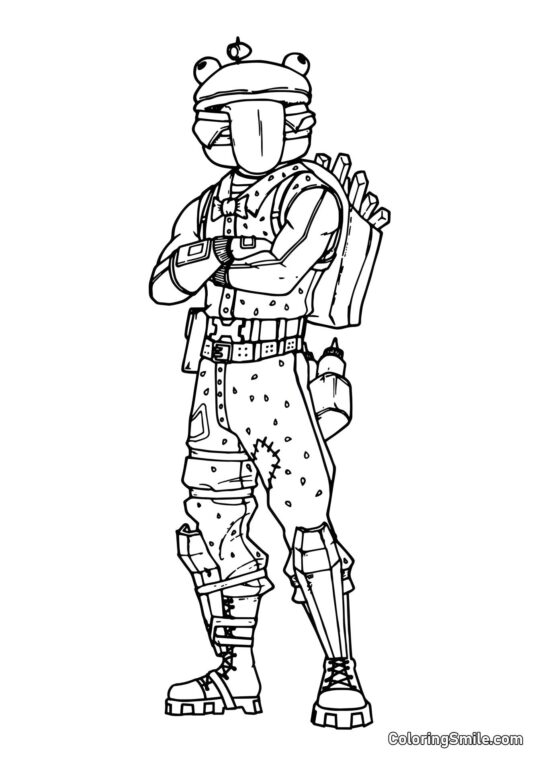 Fortnite Durr Burger - Página para Colorear