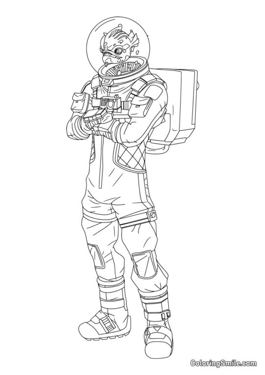 Fortnite Leviatán - Página para Colorear