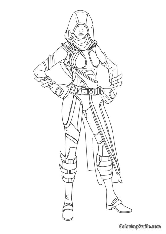 Fortnite Destino - Página para Colorear