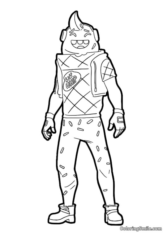 Fortnite Cuerno - Página para Colorear