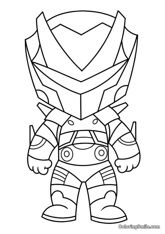 Fortnite Chibi Miasma - Página para Colorear