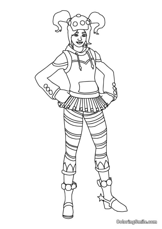 Fortnite Mazapán - Página para Colorear