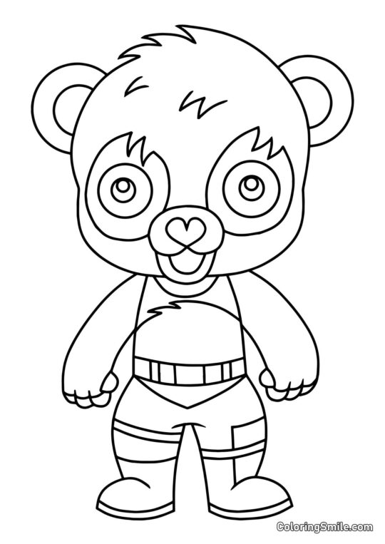 Fortnite Chibi Pandemonio - Página para Colorear