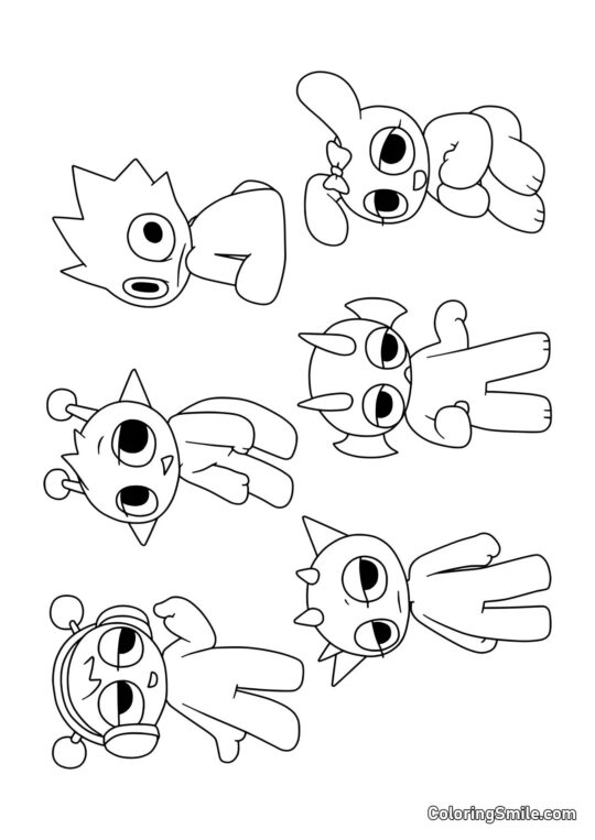 Sprunki Bebés - Página para Colorear