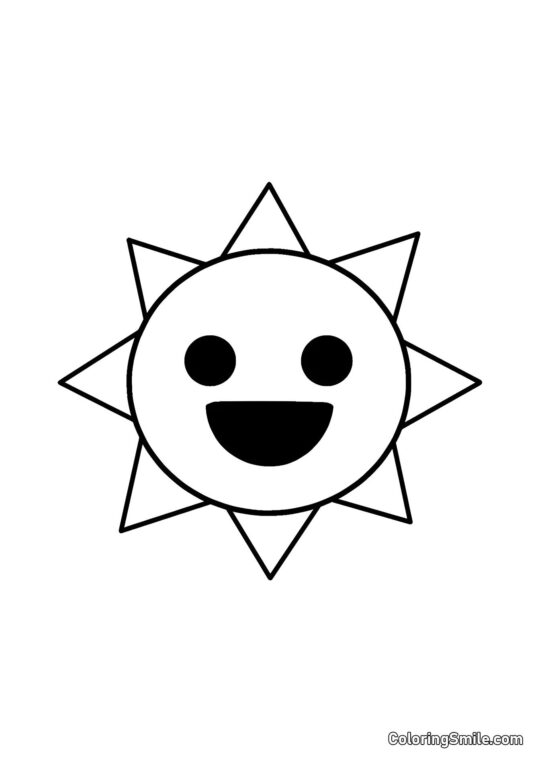 Sprunk Señor Sol - Página para Colorear