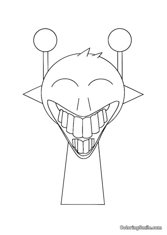 Horror Sprunk Simon - Página para Colorear