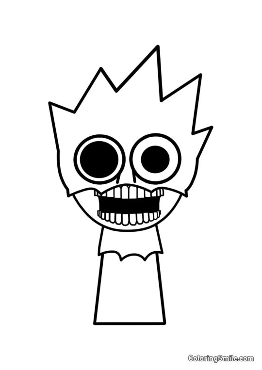 Horror Sprunk OVAKS - Página para Colorear