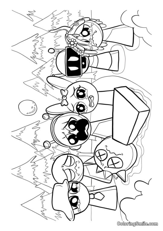 Sprunki Llorando - Página para Colorear