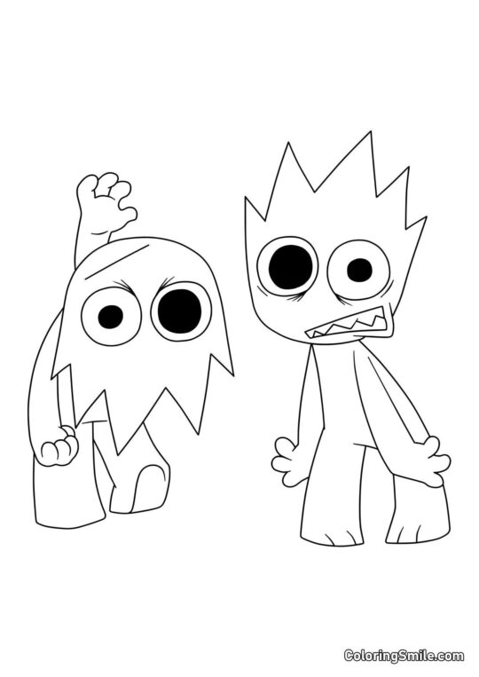 Sprunk OVAKS en Diferentes Modos - Página para Colorear