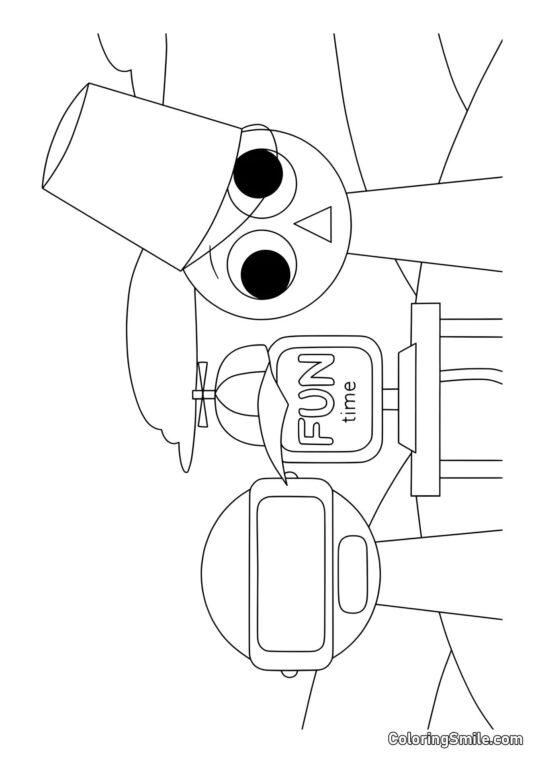 Es Hora de Divertirse con Sprunki - Página para Colorear