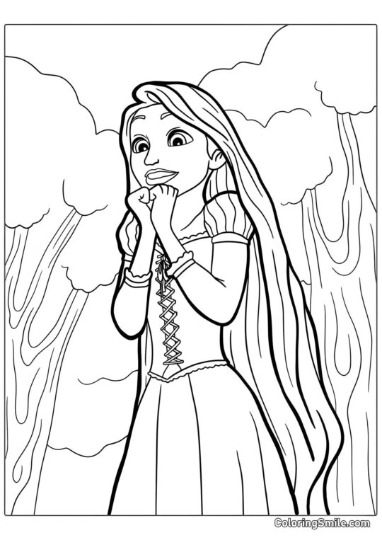 Rapunzel para Niños Rapunzel para Niños - Página para Colorear