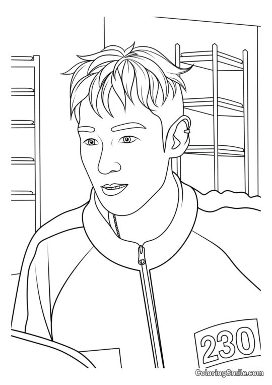 Jugador 230 (Thanos) de Squid Game 2 - Página para Colorear