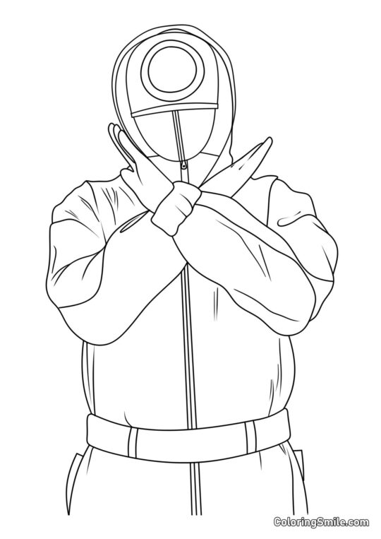 Guardia de Squid Game 2 - Página para Colorear
