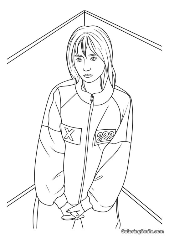 Jugador 222 de Squid Game 2 - Página para Colorear