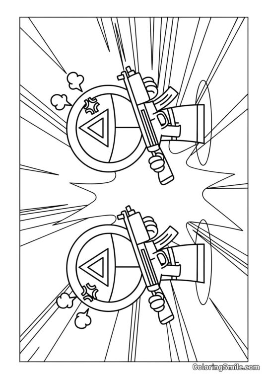 Sprunk en Estilo Squid Game - Página para Colorear