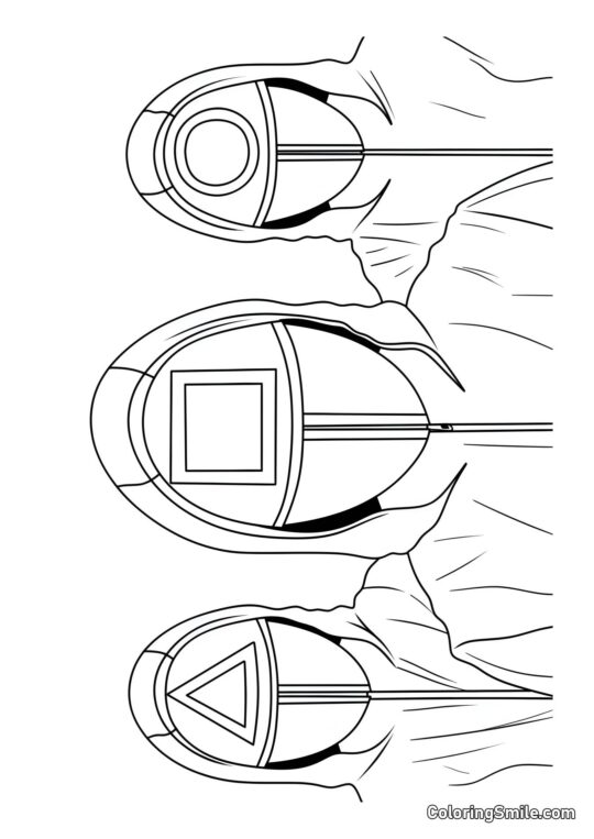 Soldados de Squid Game 2 - Página para Colorear