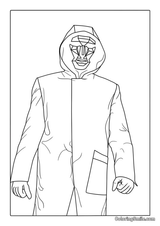 Jefe de Squid Game - Página para Colorear