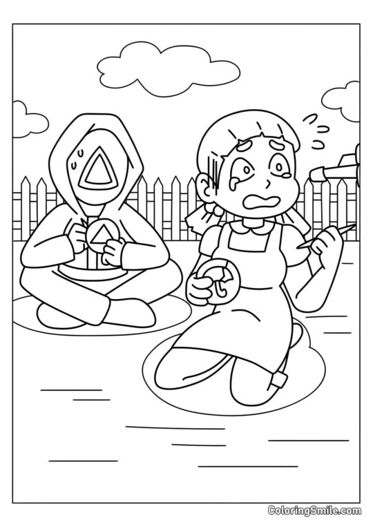 Segundo Squid Game - Página para Colorear