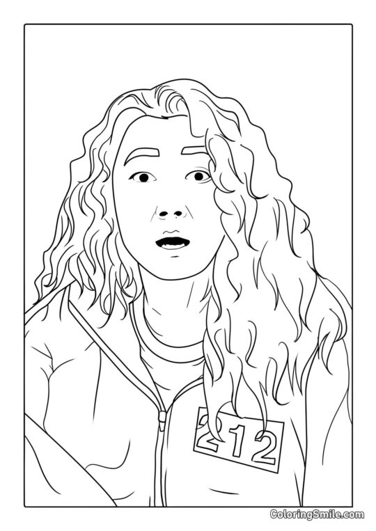 Jugador 112 de Squid Game - Página para Colorear